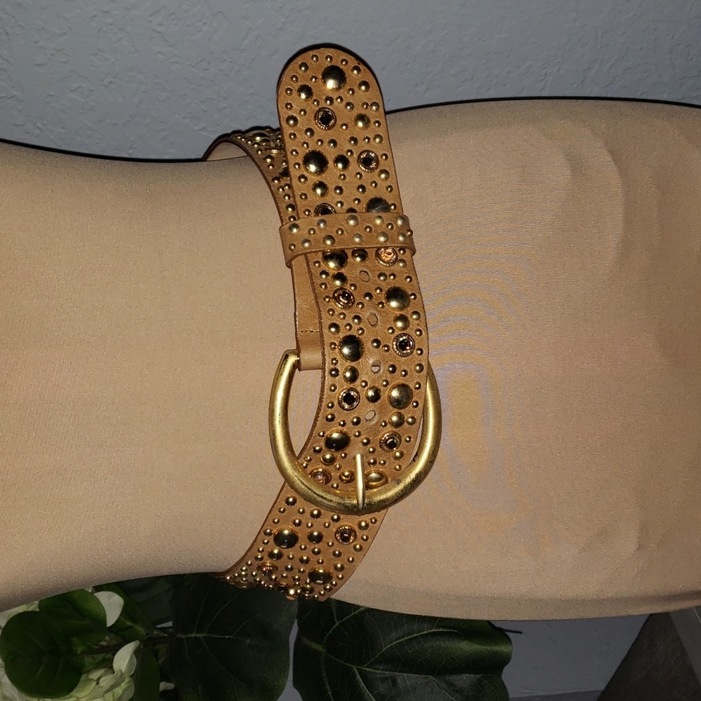 Streets Ahead Gold Studded Belt